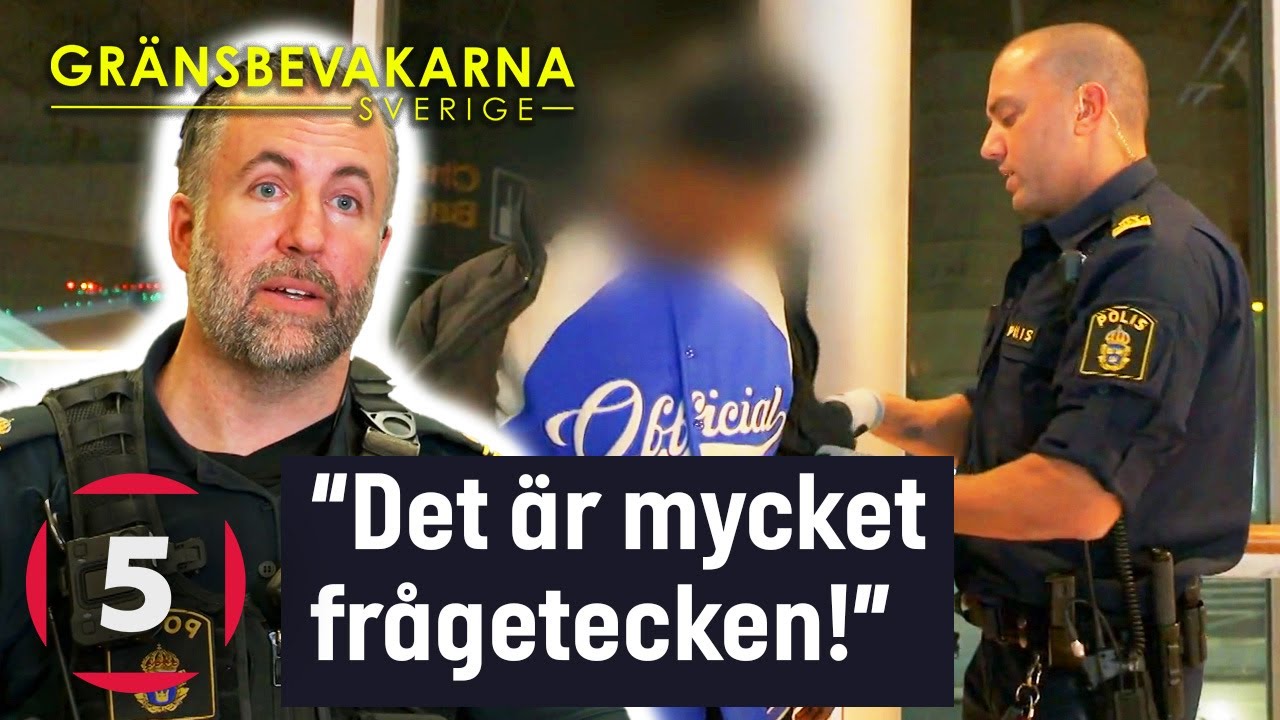 Två ungdomar misstänks för stöld efter virrig historia | Gränsbevakarna Sverige | Kanal 5
