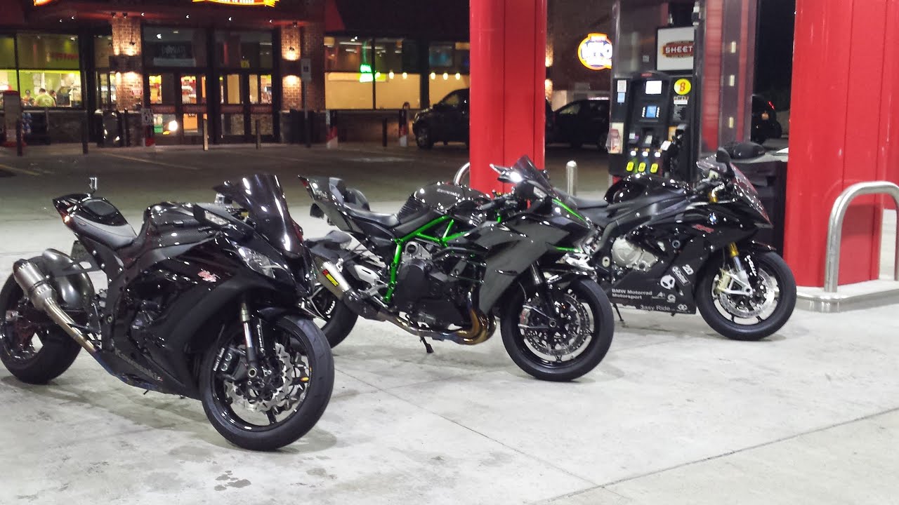 Kawasaki H2 vs ZX10R SMACKDOWN!!! With 650ib