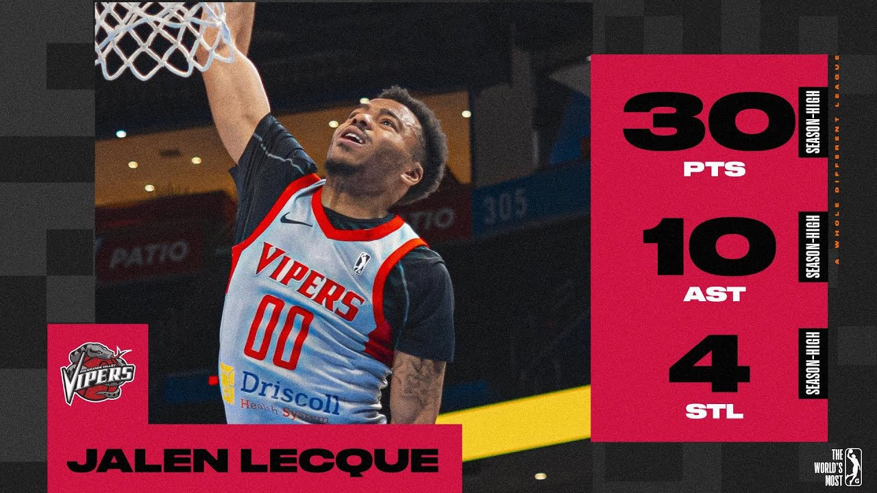 Jalen Lecque Posts Season-High 30 Points, 10 Assists vs. Blue