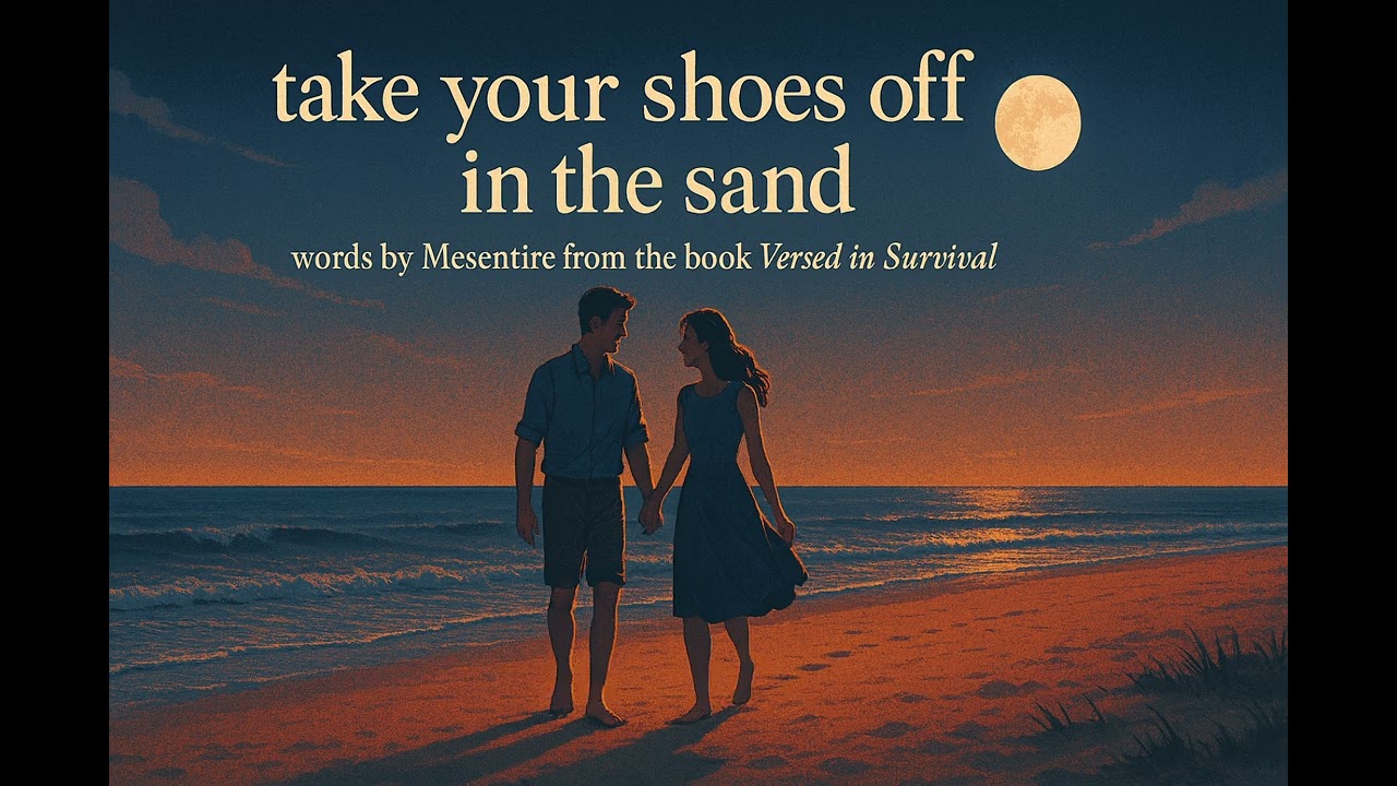 Take your shoes off in the sand