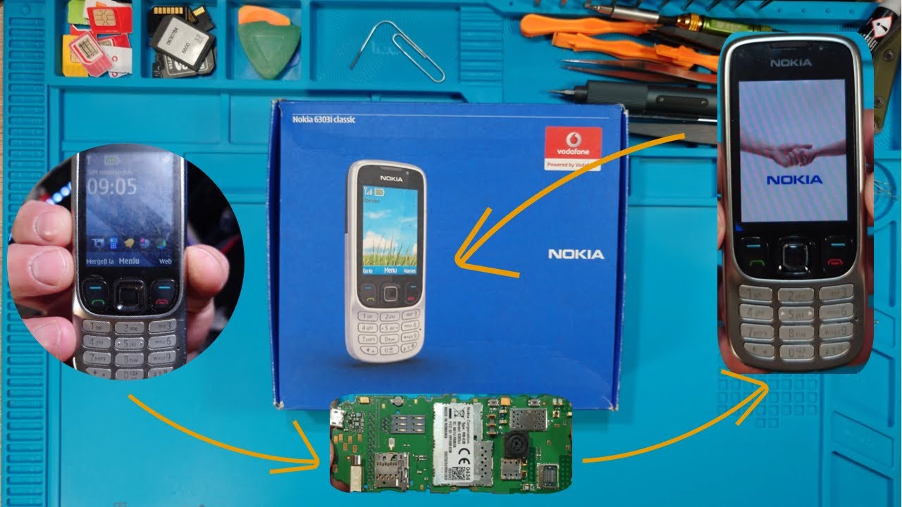 Nokia 6303ci #restoration / reverse  #unboxing