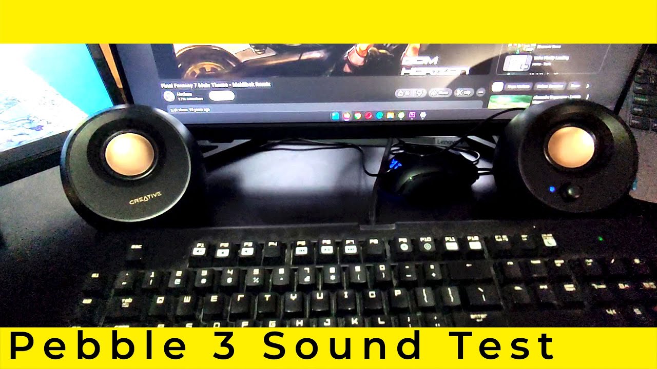 Creative Pebble V3 Sound Test