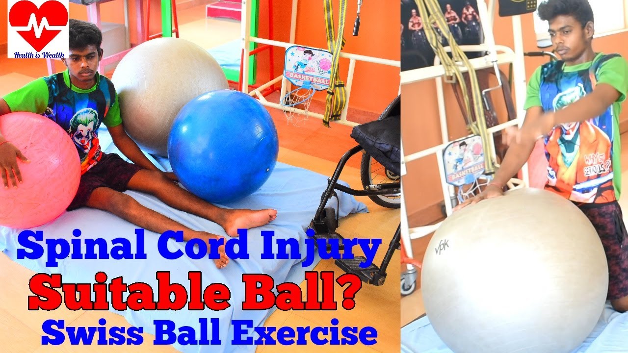 spinal cord injury paraplegic swiss ball exercise