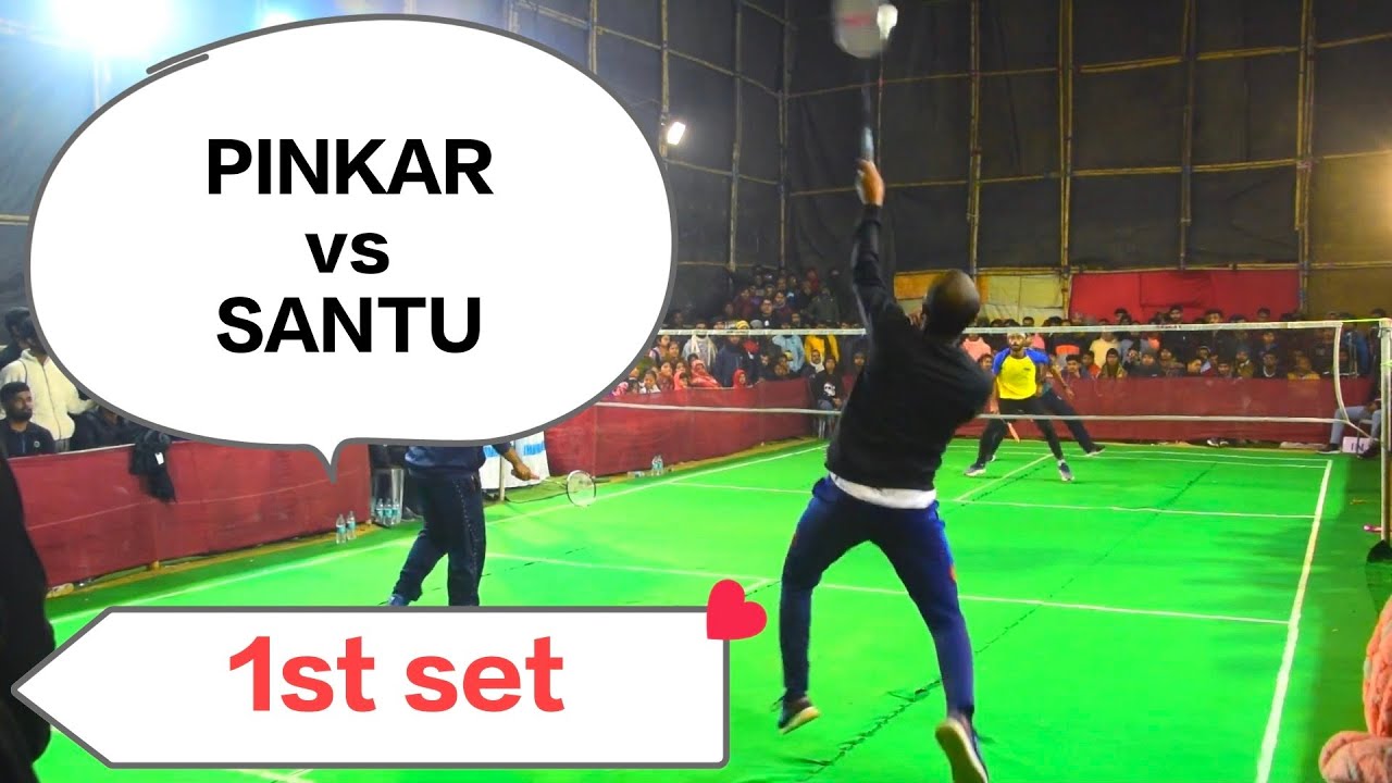 Outdoor Badminton Tournament SANTU & TUHIN vs ANIRBAN & PINKAR #outdoorbadminton #badmintonsubham