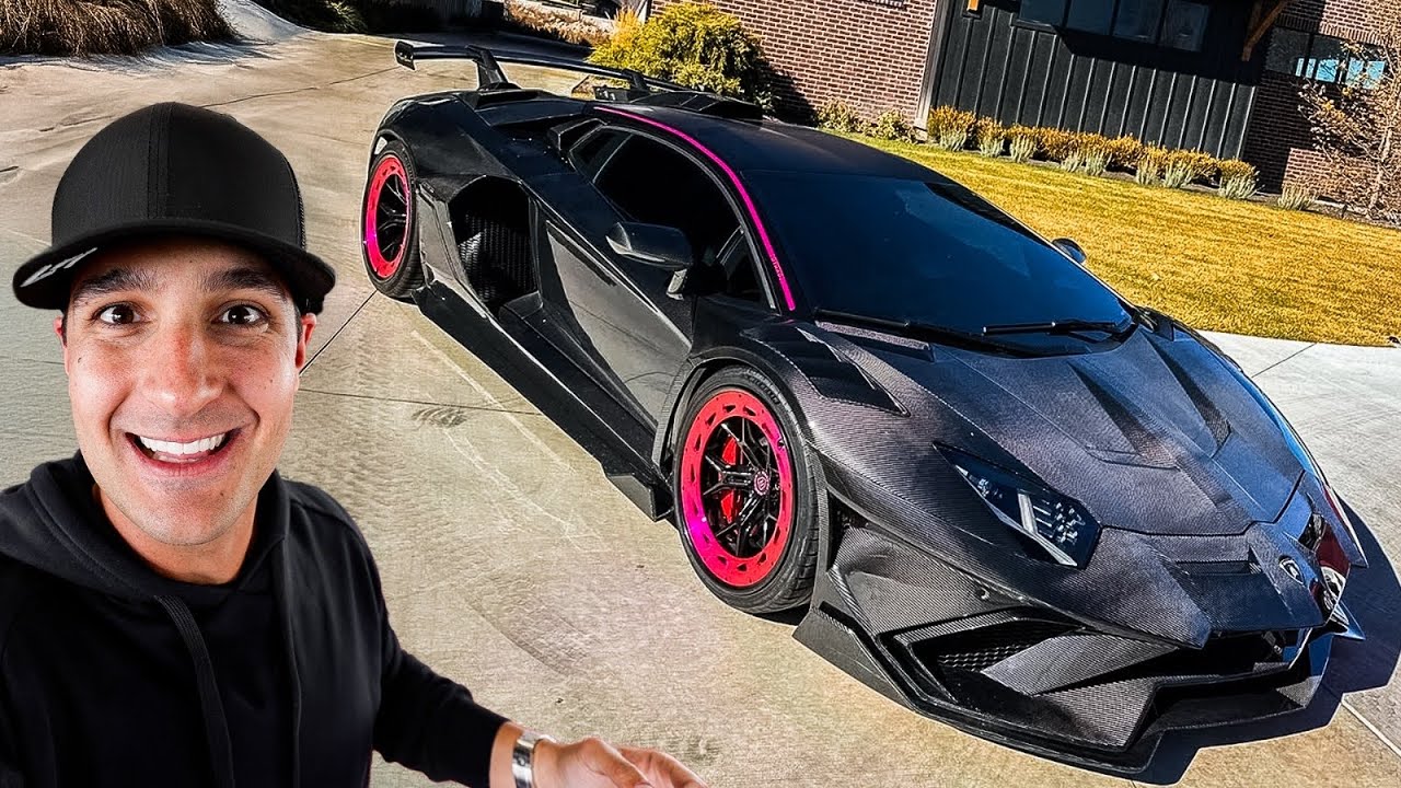 LAMBORGHINI AVENTADOR TODA EM FIBRA DE CARBONO * ENCONTRO DE ESPORTIVOS NOS ESTADOS UNIDOS 🇺🇸 *
