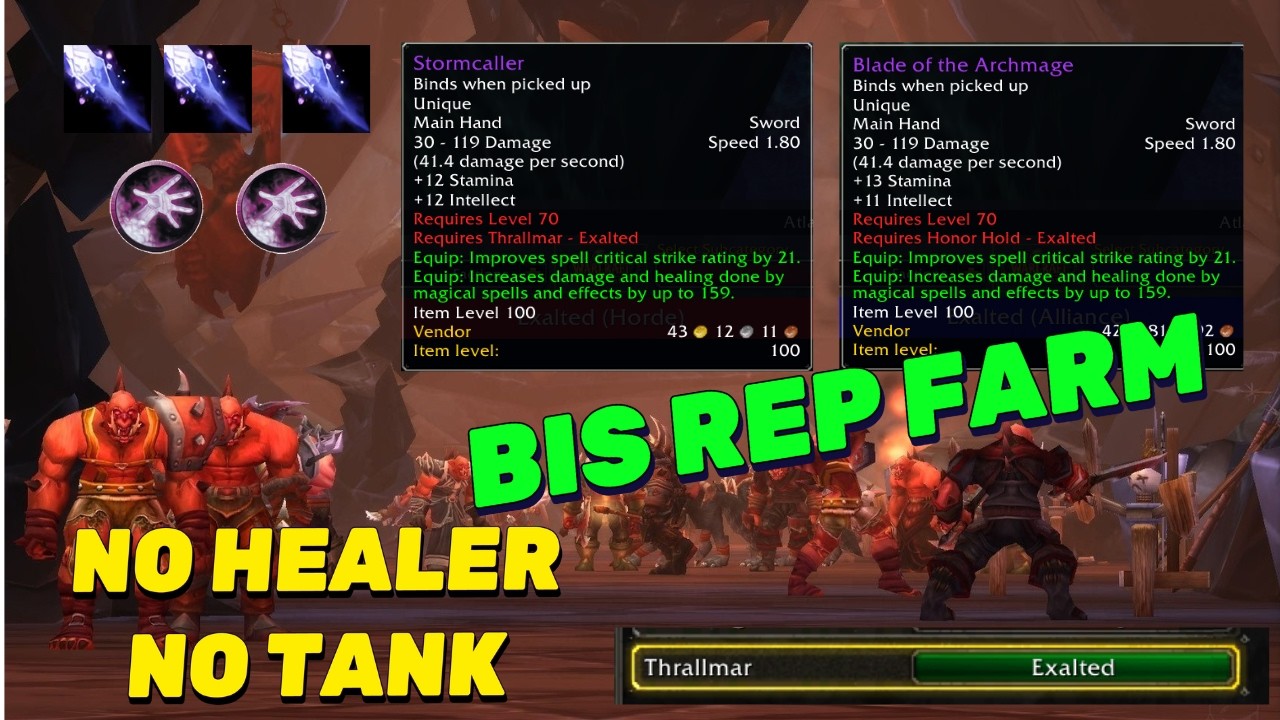 TBC ANNIVERSARY - BIS Shattered Halls Rep Farm! 4.8k+ Rep/hr