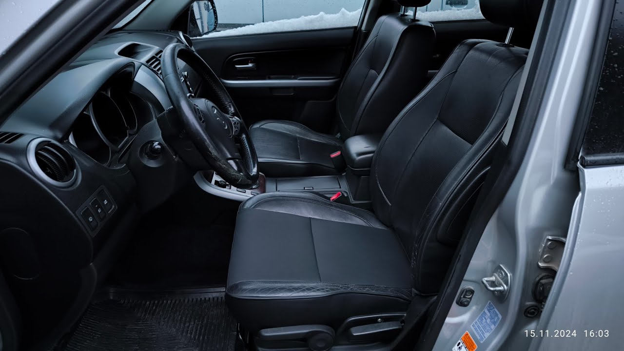Восстановление поролона и перетяжка сиденья от автомобиля Suzuki Vitara.