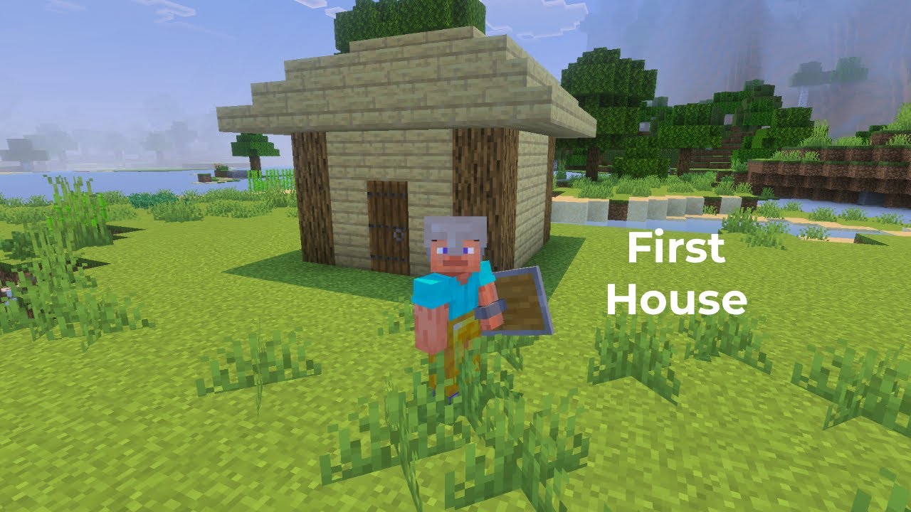 Building my first house (Minecraft bedrock series episode 3)