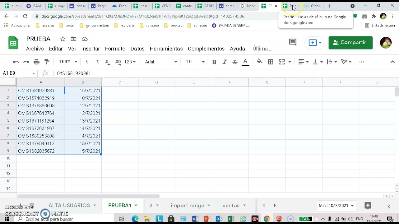 Como buscar datos entre libros diferentes en Google Sheets con BUSCARV + IMPORTRANGE