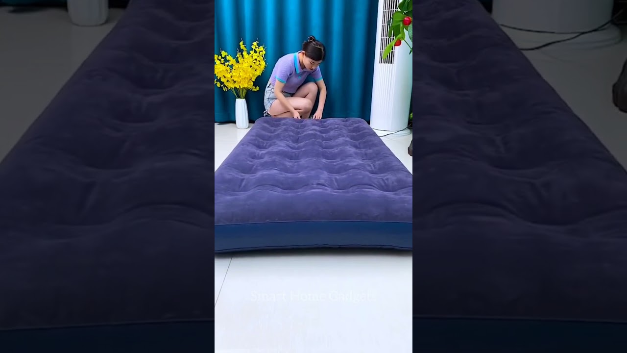 Intex 64765 Dura-Beam Standard Classic Downy Air Bed, 152 x 203 x 25 cm + 2#shots #shotvideo #airbed