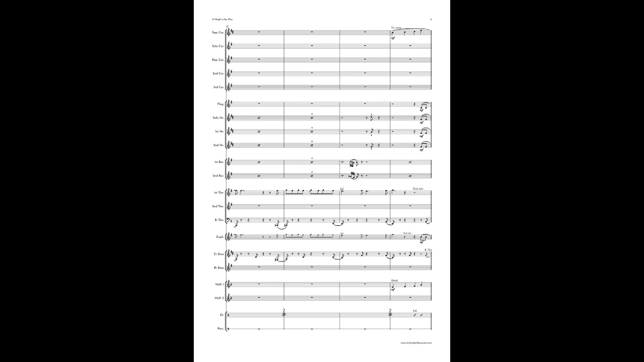 A Night Like This | Caro Emerald | Brass Band | Arranged by Michael Pilley