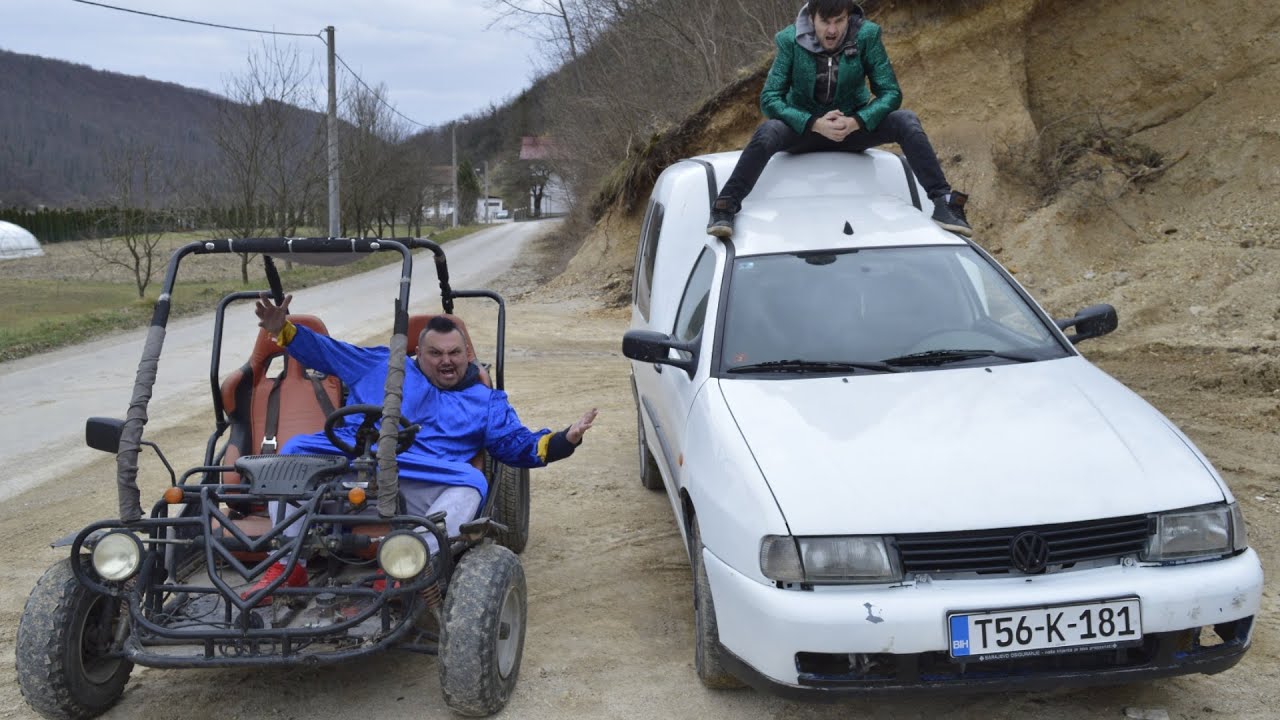 Bosanske SELJAČINE se trkaju Buggy VS Caddy