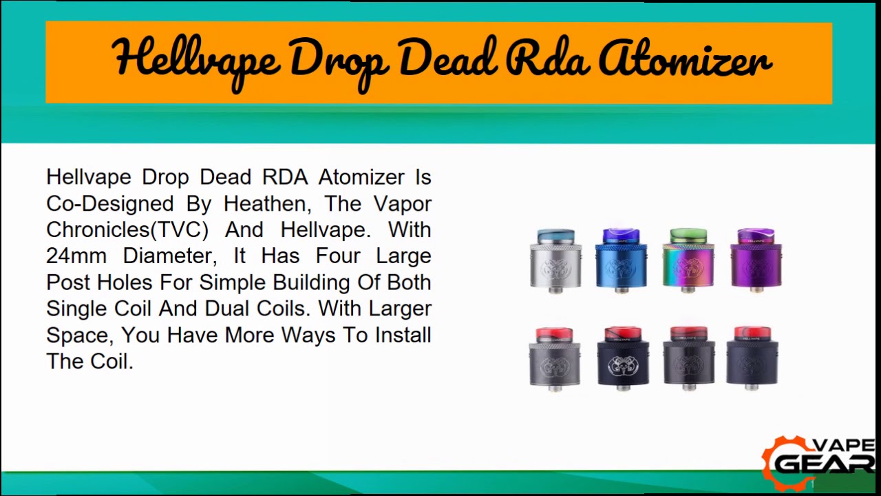 RDA Rebuildable Dripping Atomizer