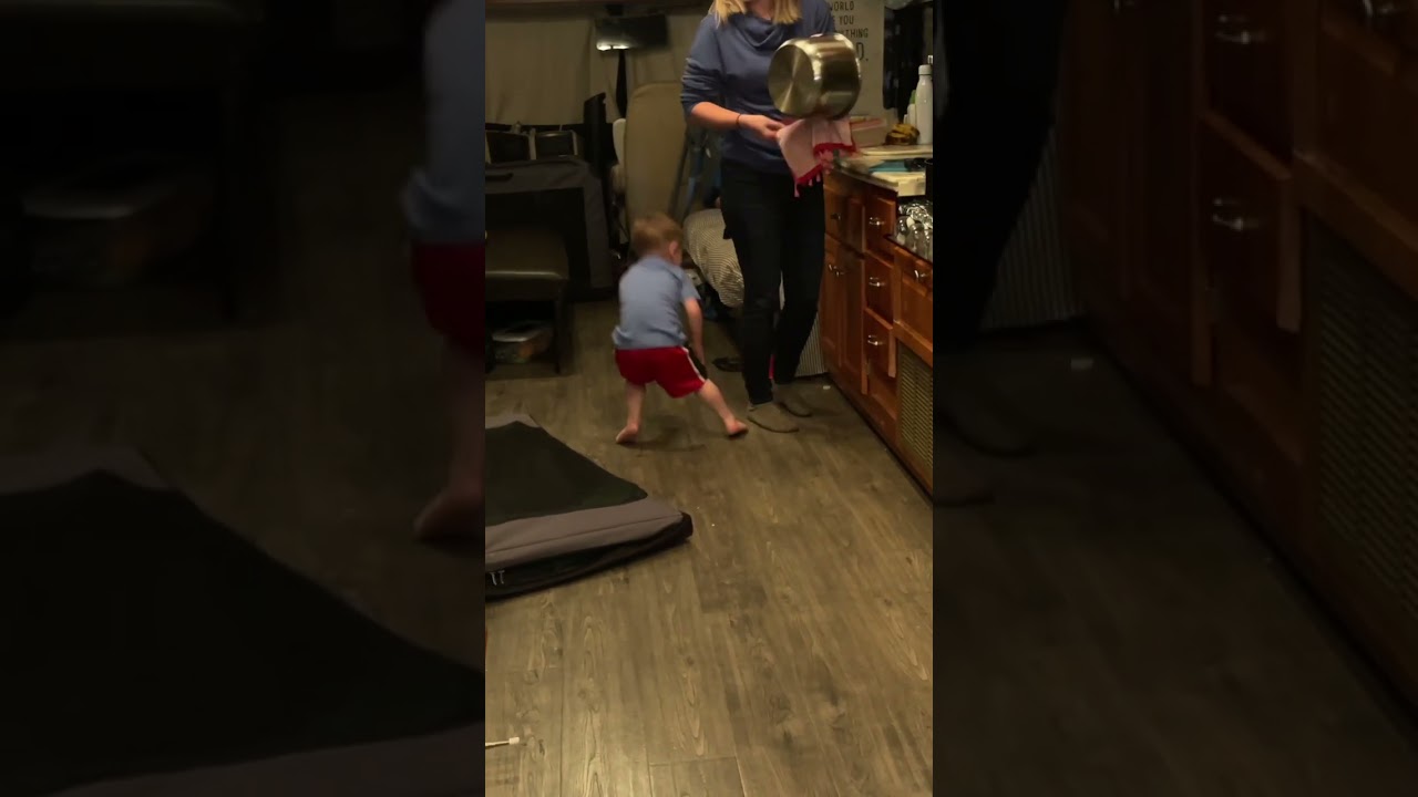 Autistic 2-year-old bounces off mom's bum