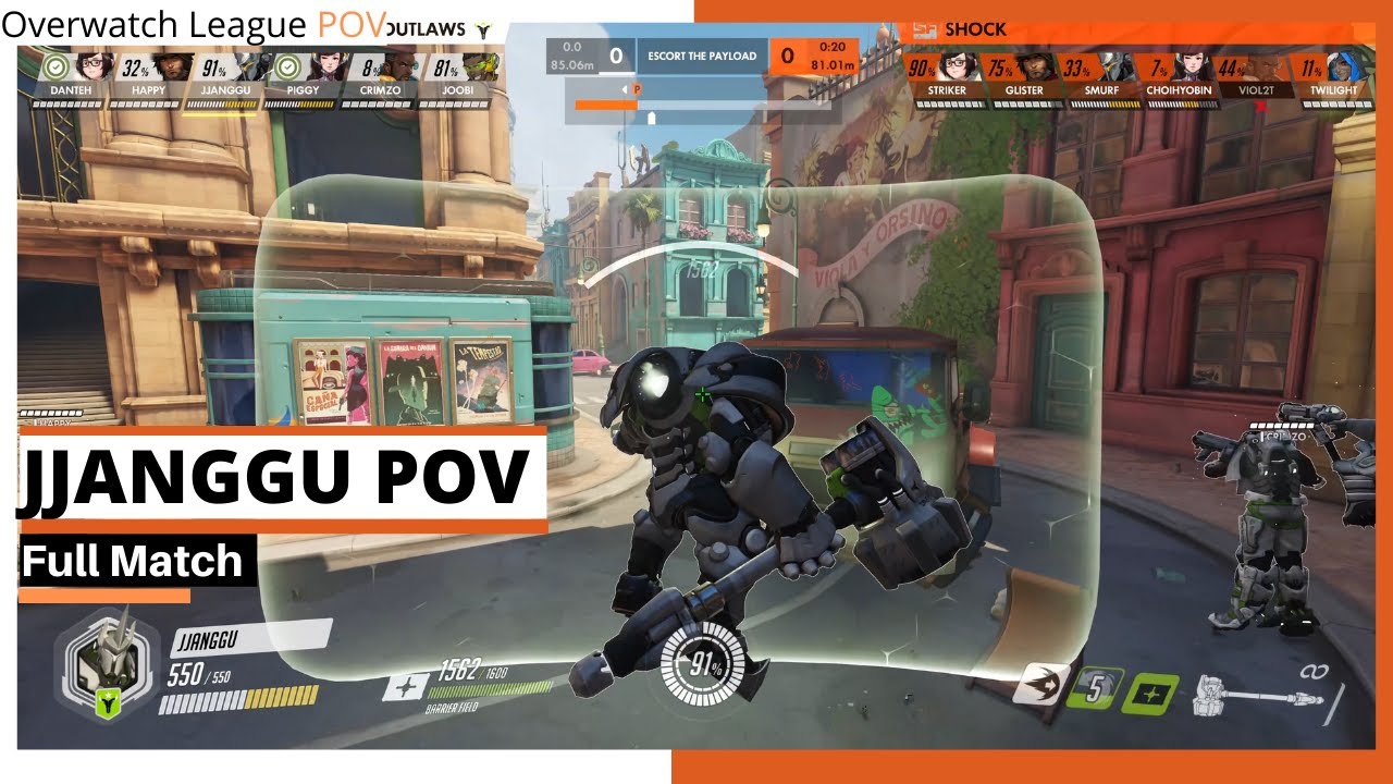JJANGGU REINHARDT POV | Full Match | Outlaws vs Shock | OWL 2021 Week 1