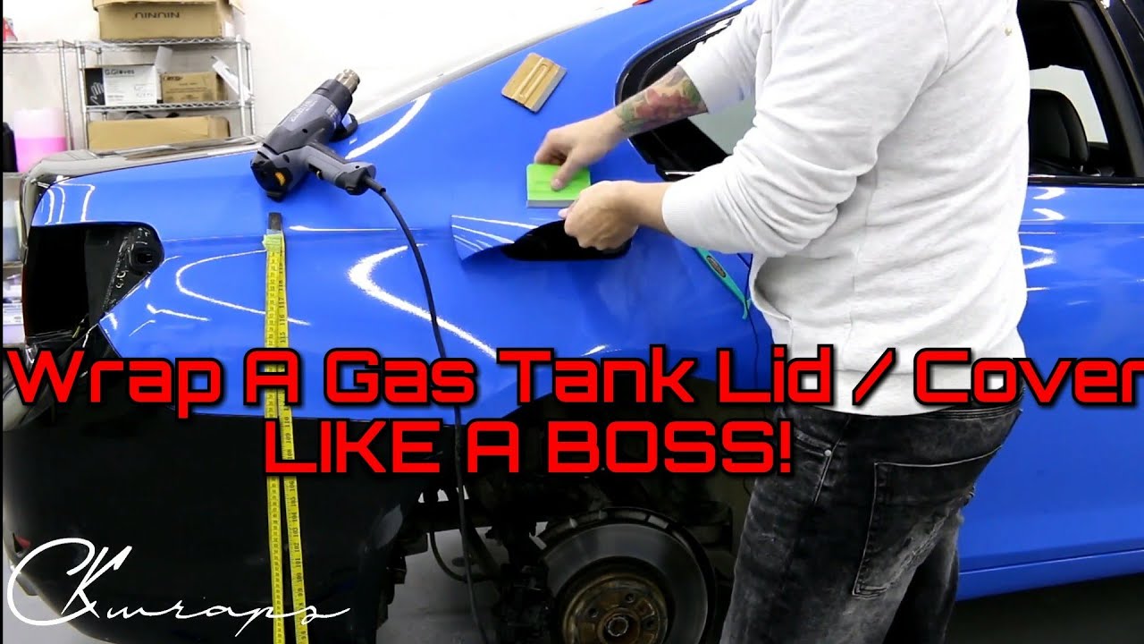 How To Vinyl Wrap A Gas Tank Lid / Cover Like a BOSS!