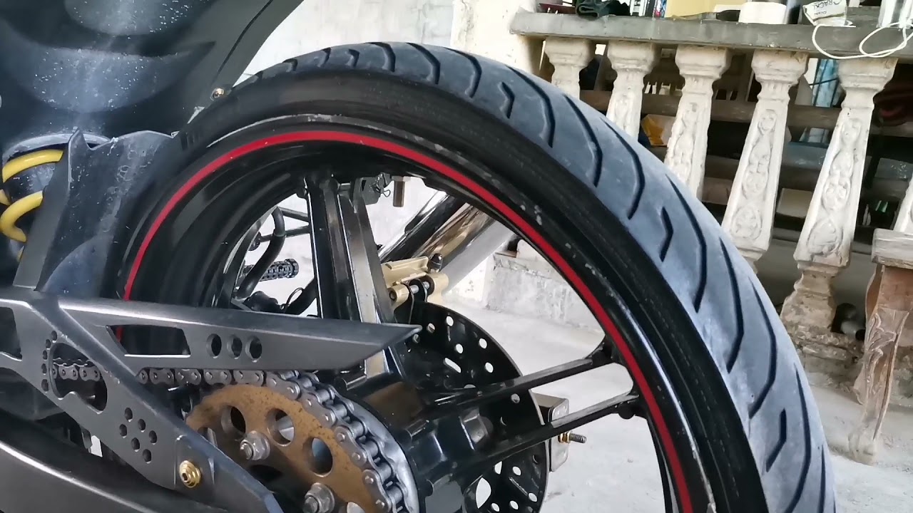 small tire to sniper 150  (45/90/17)front and (80/80/17)