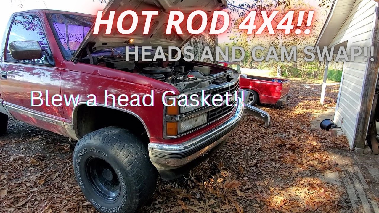 Chevrolet 1990 4WD меняет головки блока цилиндров и распредвалы. Хот-род 4x4!! Часть 1