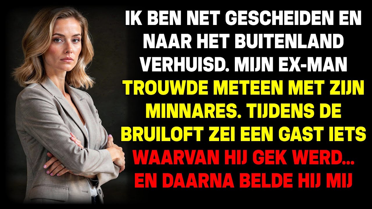 Mijn ex trouwde, met zijn minnares. Een gast zei iets dat hem lijkbleek maakte...