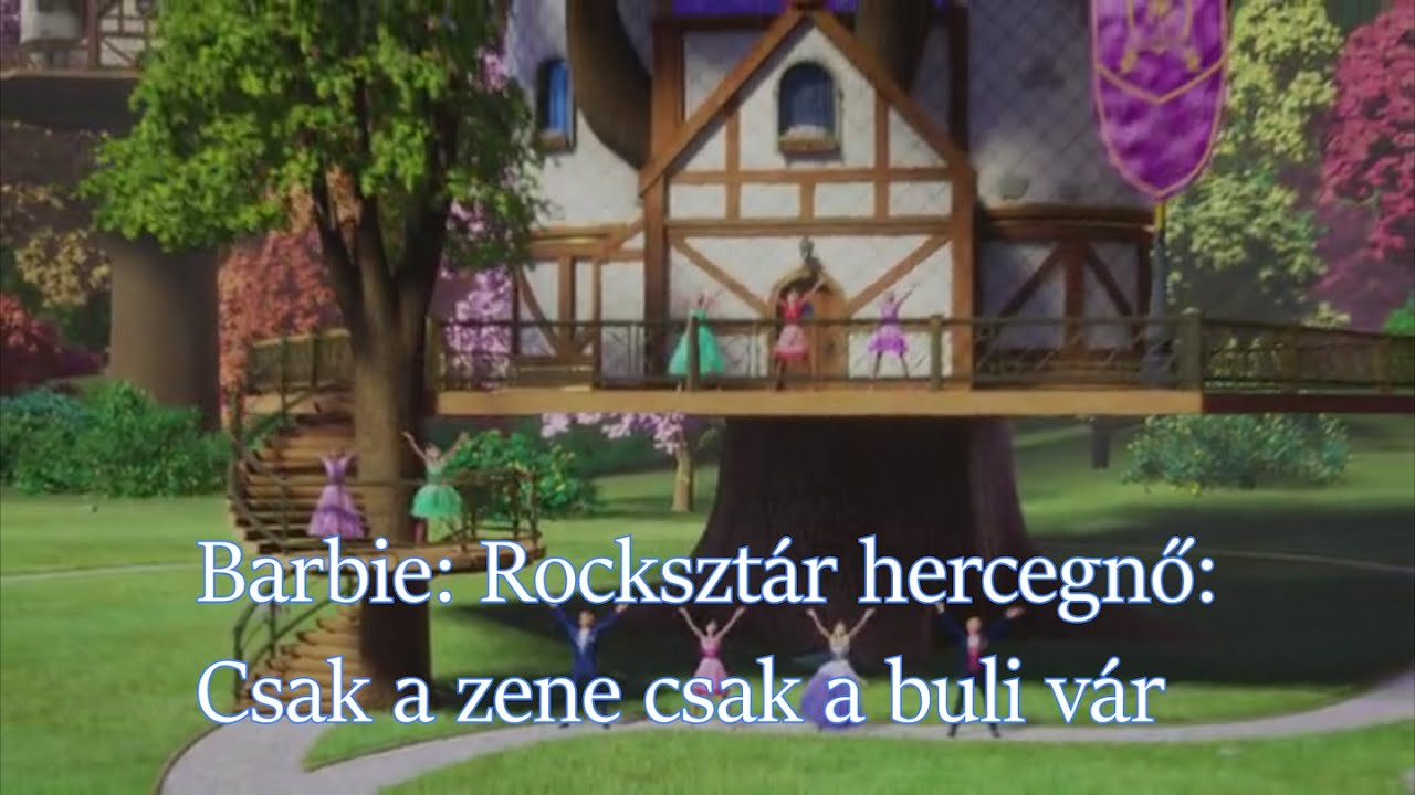 Barbie: Rockszt&aacute;r hercegnő - Csak a zene csak a buli v&aacute;r (dalsz&ouml;veg)