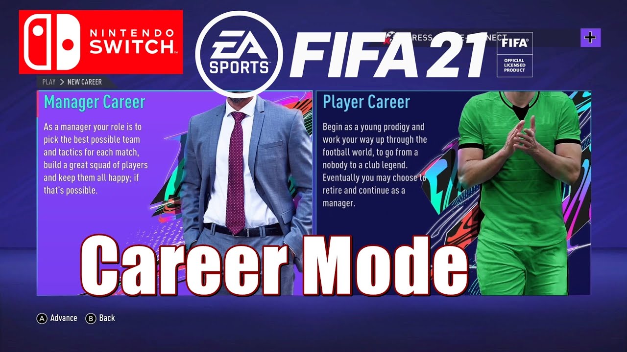 FIFA 21 Switch - Career Mode Gameplay