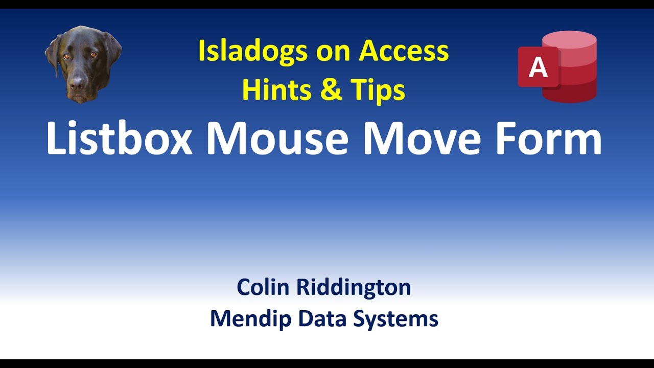 Listbox Mouse Move Form