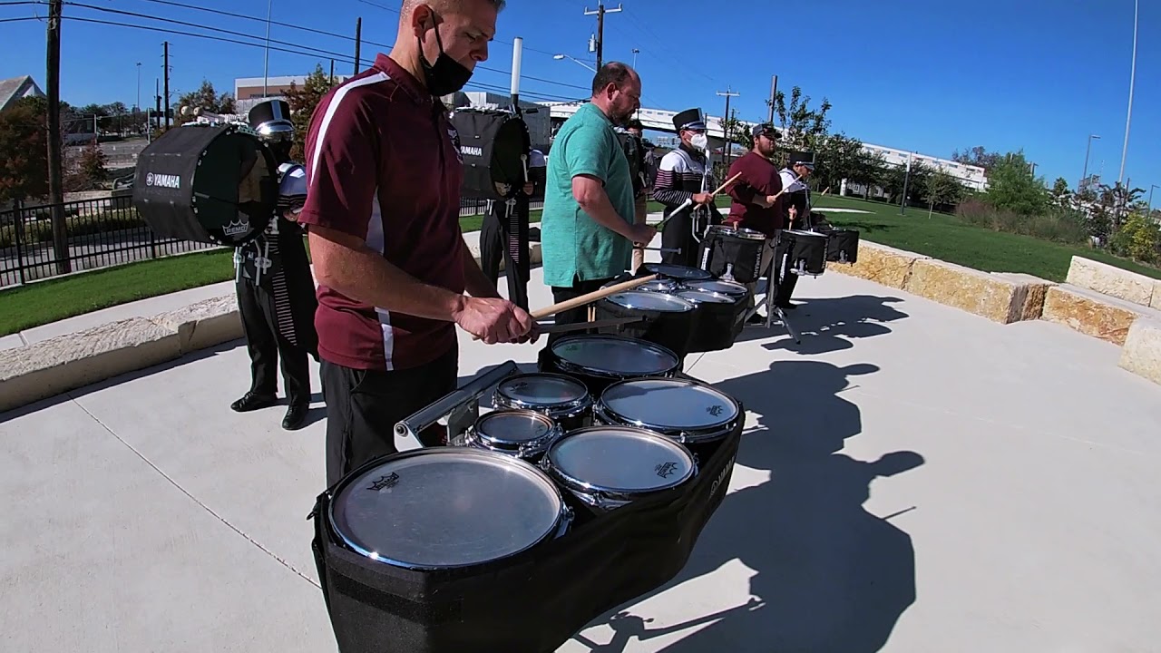 Highlands High School Drumline Plays at Central Office