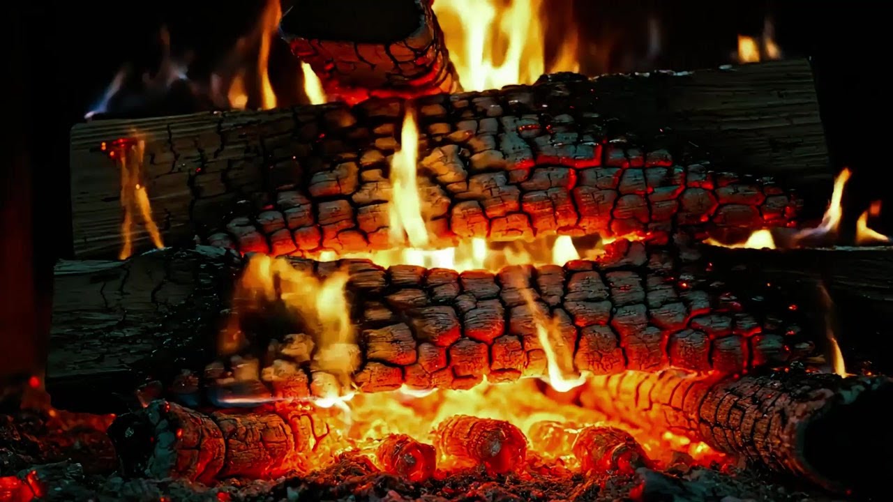 Cozy Night Fireplace Sounds | Crackling Fire Ambience