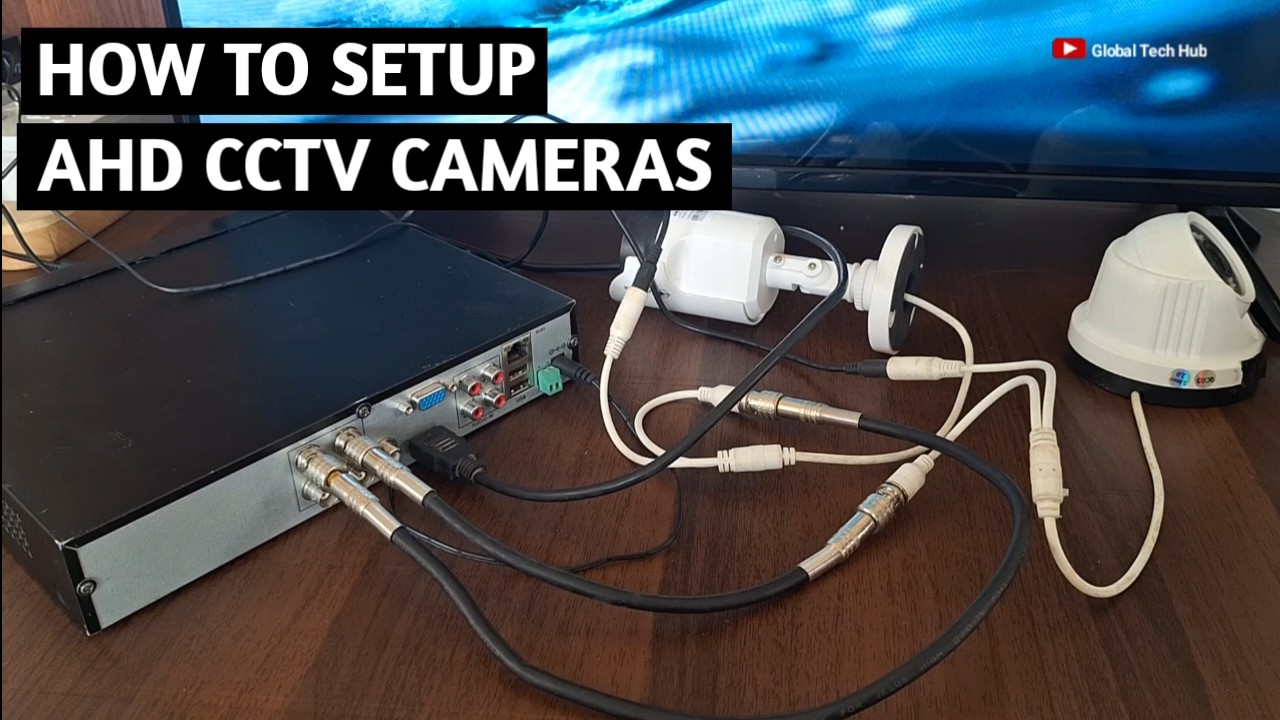 How to connect AHD CCTV cameras to DVR