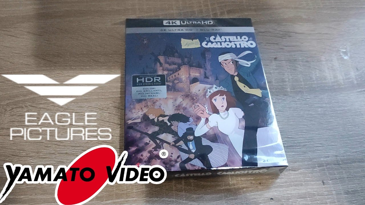 LUPIN IL CASTELLO DI CAGLIOSTRO EDIZIONE 2024 4K UNBOXING YAMATO VIDEO