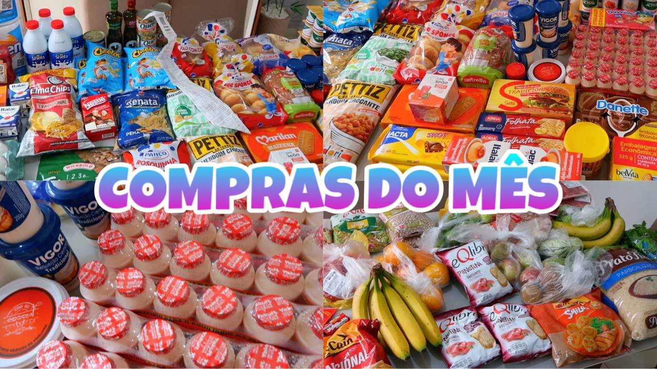 COMPRA DO M&Ecirc;S DO MERCADO SETEMBRO | MOSTRANDO O VALOR TOTAL