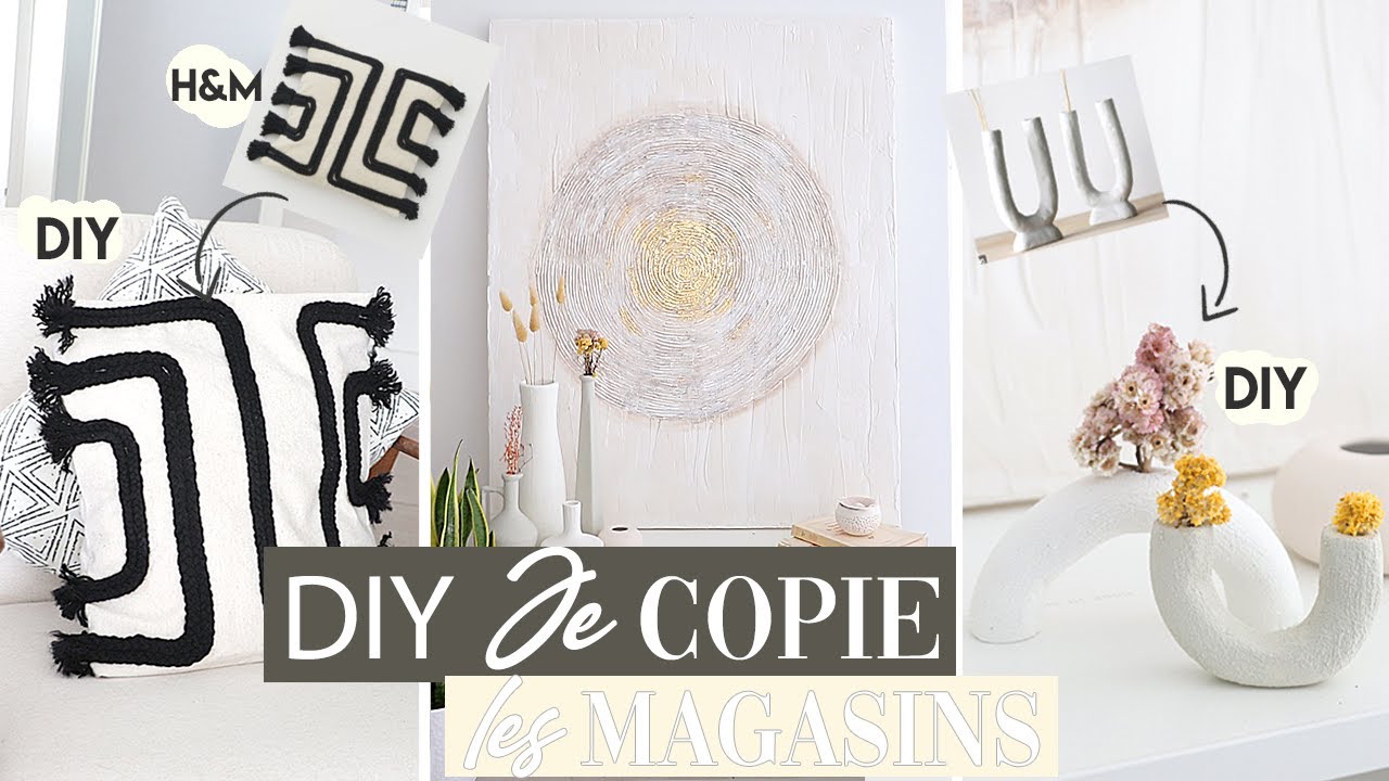 DIY DECO STYLE ABSTRAIT - N'ACHETEZ PLUS VOTRE DECO... CREEZ- LA VOUS MÊME - tendance petit budget
