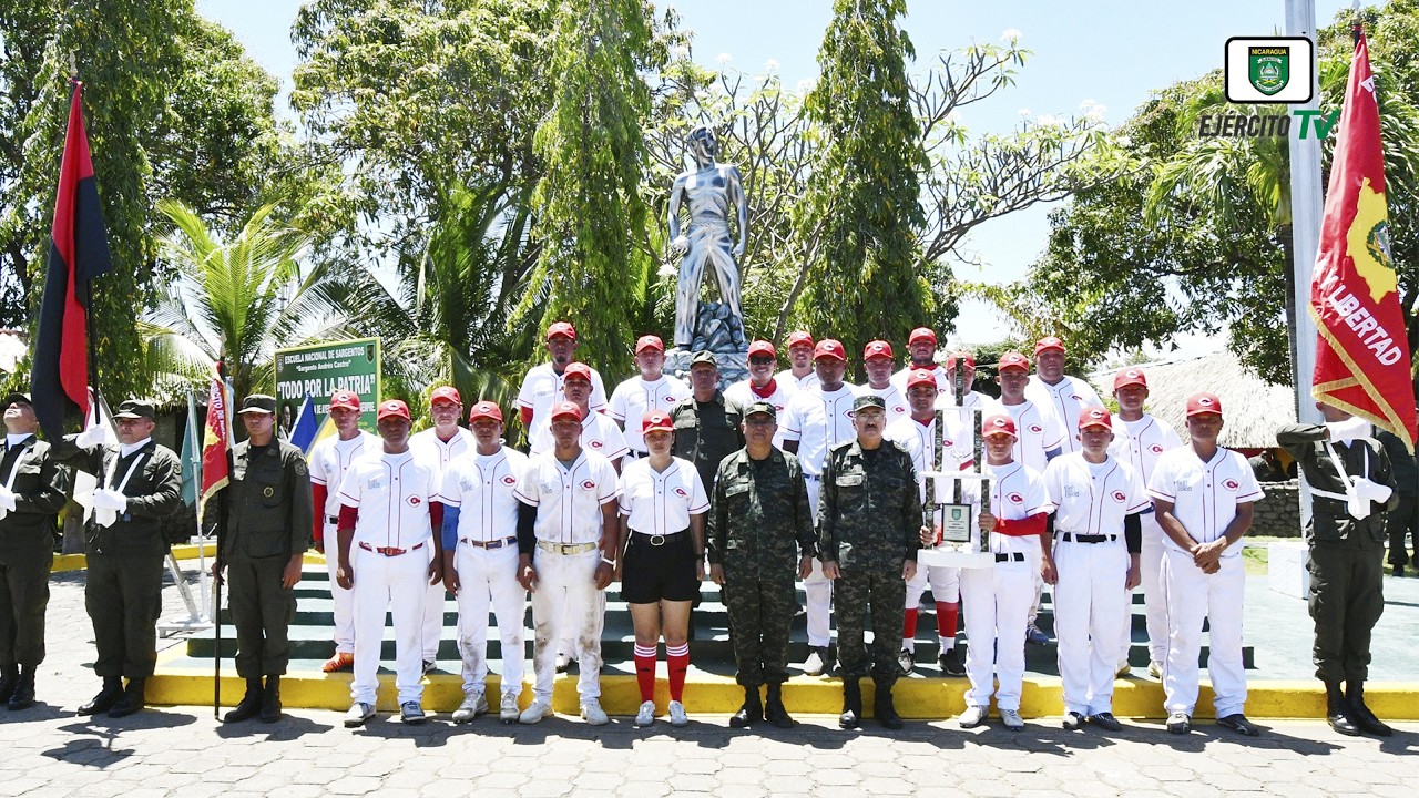 Clausura del XIV Campeonato de B&eacute;isbol del Ej&eacute;rcito de Nicaragua