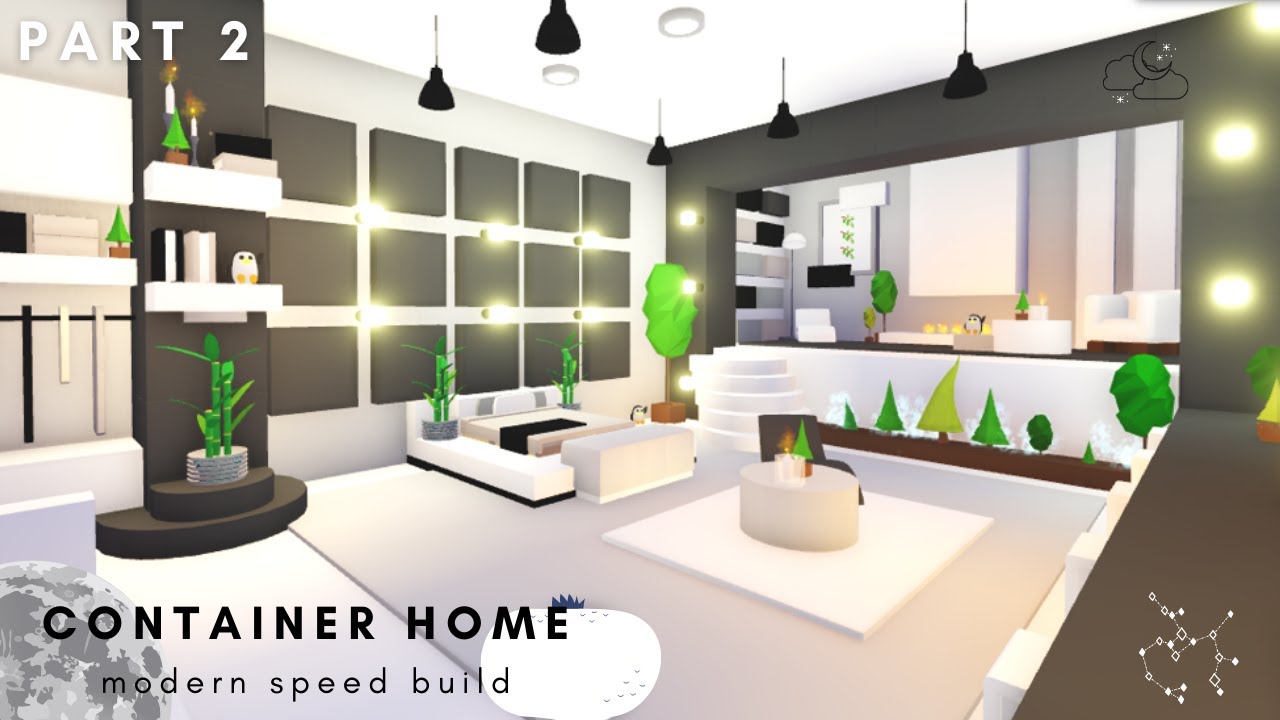 Modern Container Home🖤🤍 Part 2 Speed Build (Roblox Adopt Me)