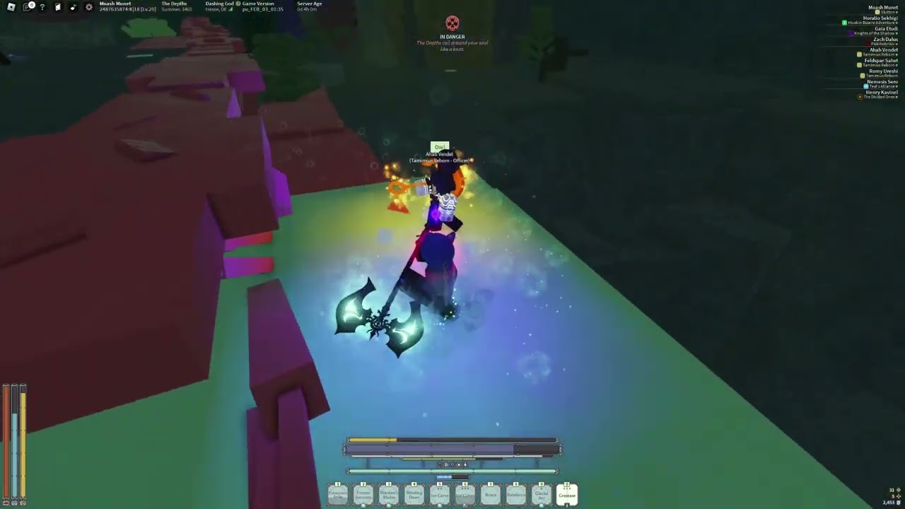 2 Petite silentheart's gank a PVE that can press F | Deepwoken