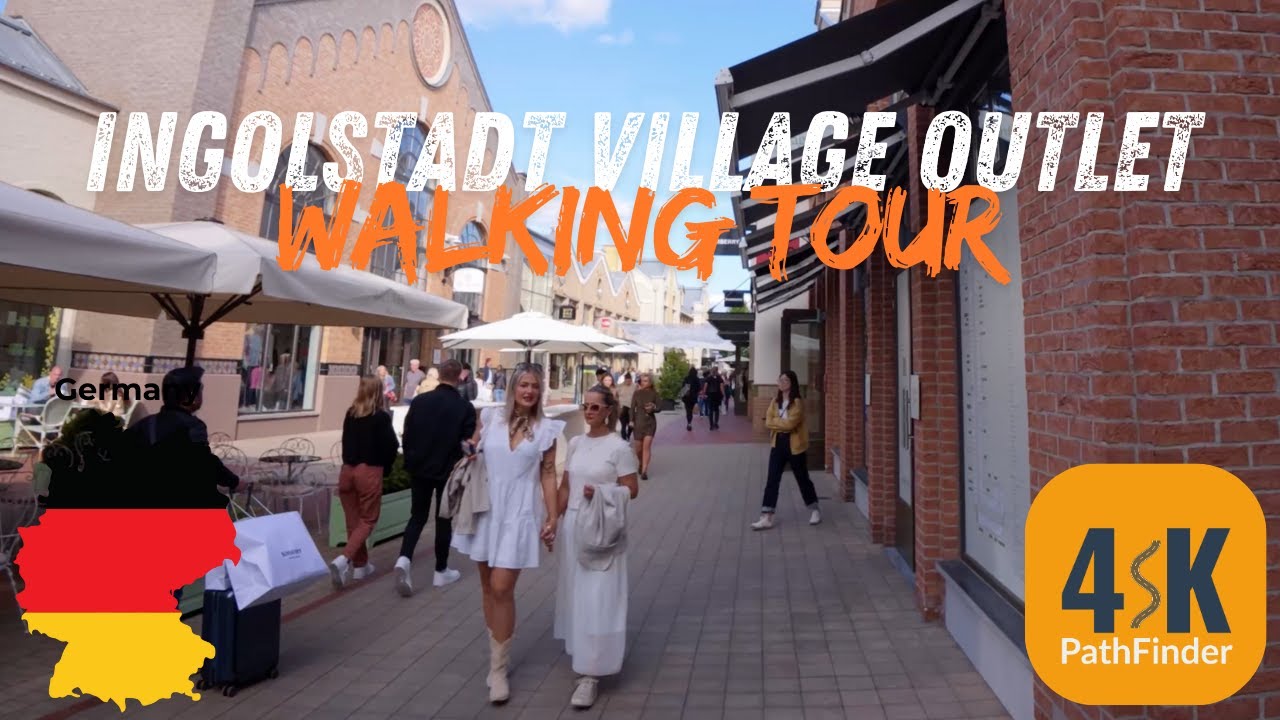 Walking Tour of Ingolstadt Village Outlet | Luxury Shopping & Scenic Stroll in Germany [4K]