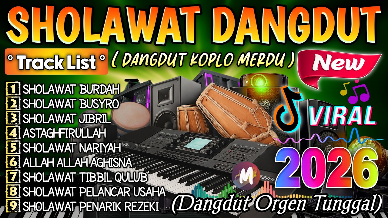 KUMPULAN DANGDUT SHOLAWAT MERDU 2026 | LENGKAP LIRIK SHOLAWAT | PAS DIDENGAR PAS DI HATI VIRAL 2026