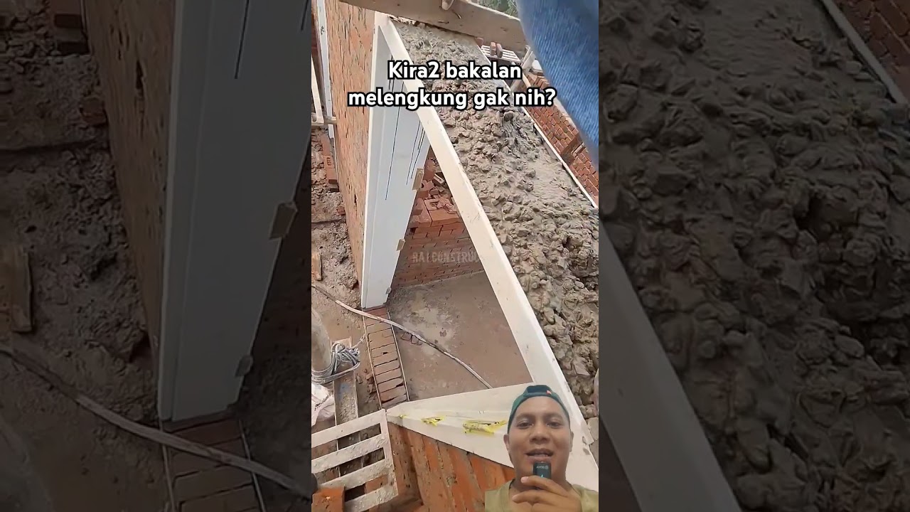Cara mengecor kusen pintu alumunium tanpa balok latei #short #corkusenpintu