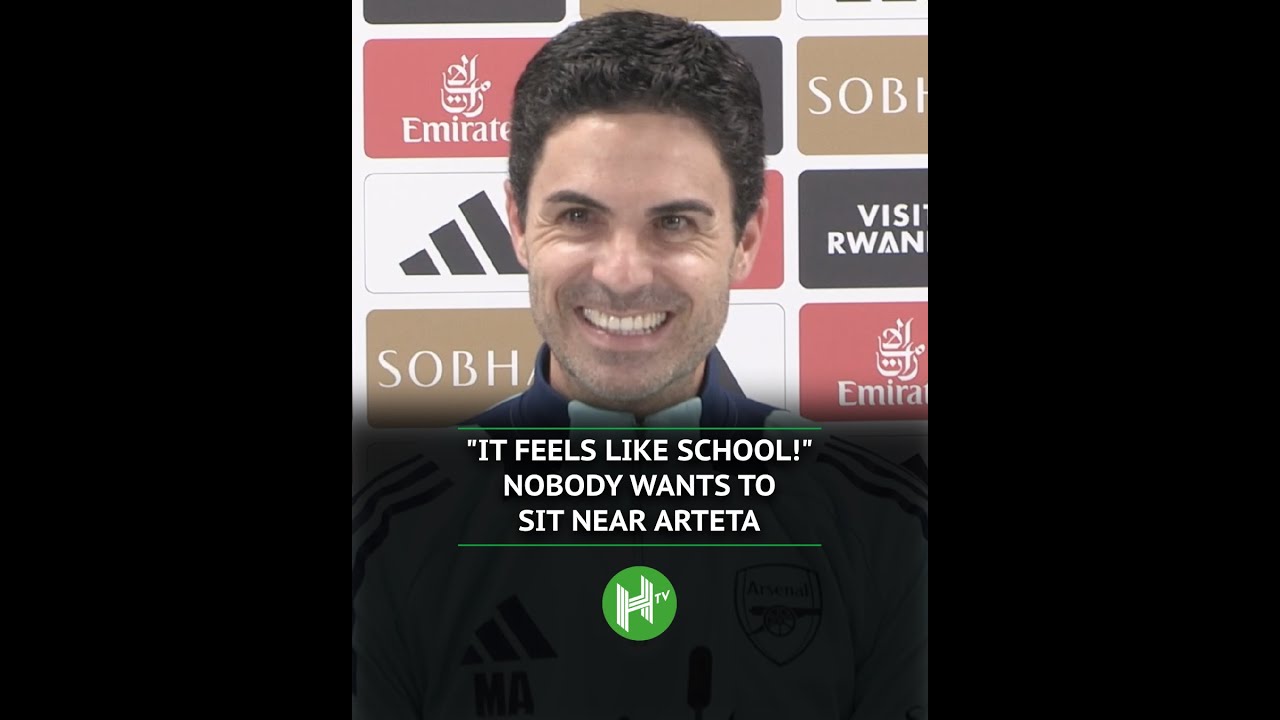 Feels like school! Nobody wanted to sit near Arteta 😂