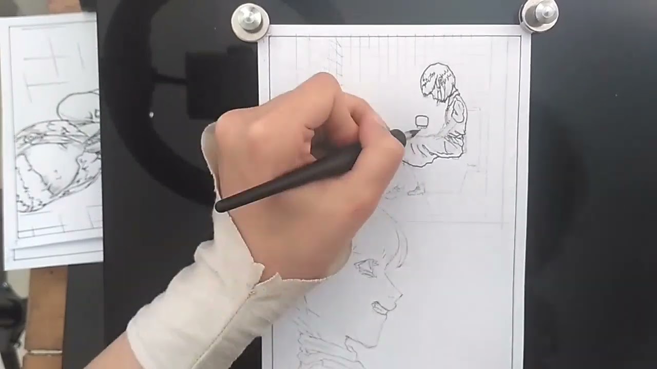 طراحی یه چپتر جدید از مانگا drawing a new chapter of my manga