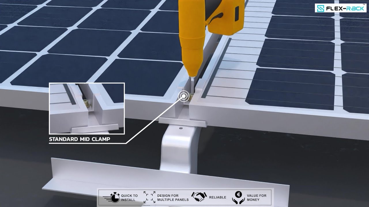 Flex Rack Dual - The flexible solar mounting system for flat roofs
