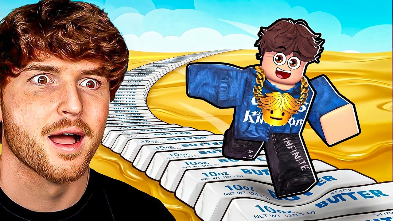 ПОБЕГ ОТ МАСЛА В ROBLOX!