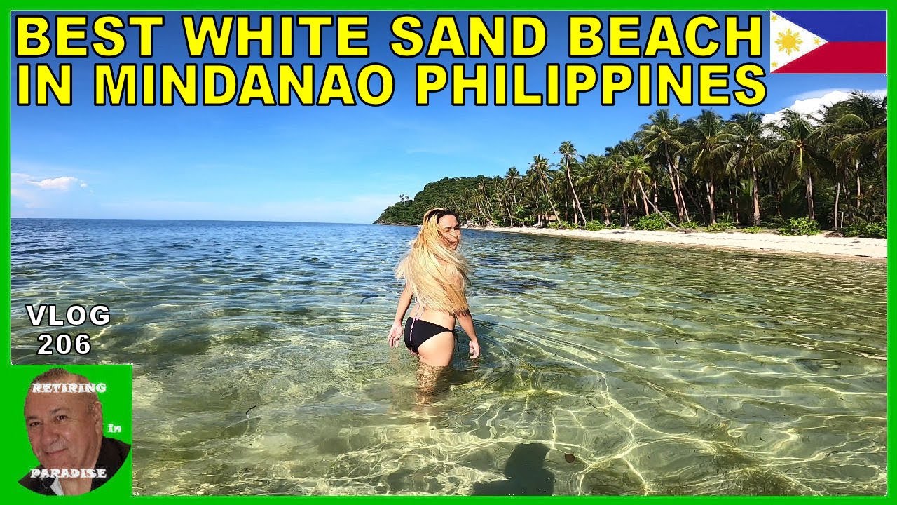 V206 - BEST WHITE SAND BEACH IN MINDANAO PHILIPPINES - Retire in South East Asia vlog