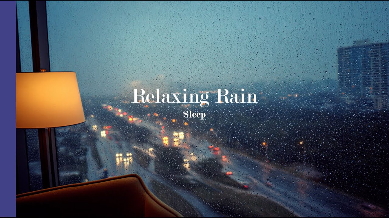 창밖 너머 차도를 따라 흐르는 빗물🌙🌧| Rain flowing down the street | Relax time_InsomRain🎧