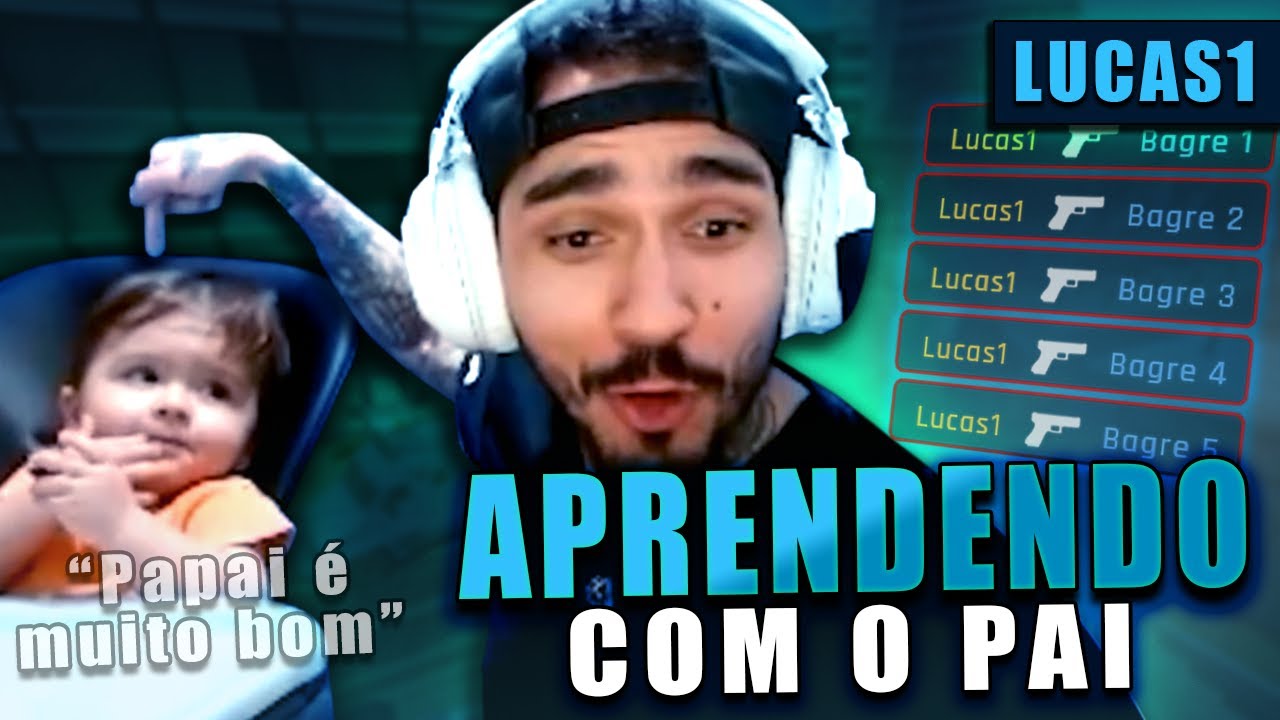 LUCAS1 JOGANDO NA RESENHA MÁXIMA ENSINANDO SEU FILHO COMO SE JOGA CS2!!!