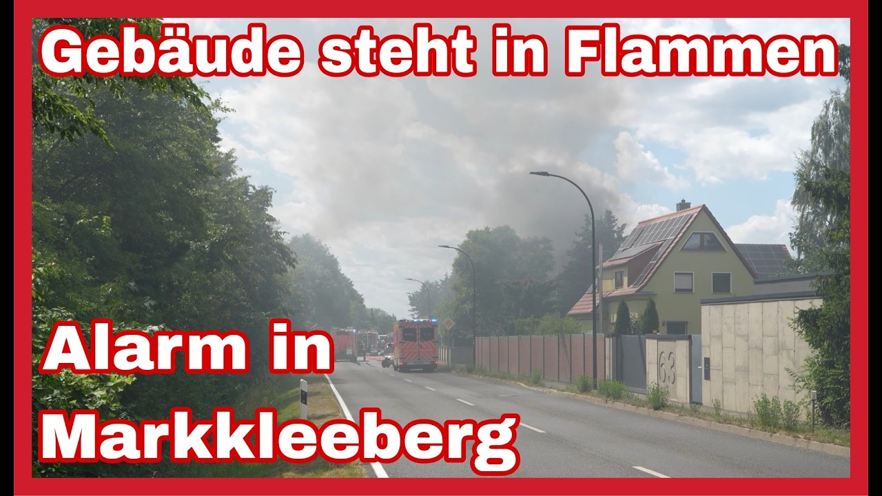 ❌️Gebäudebrand in Markkleeberg🔥STARKE RAUCHENTWICKLUNG🚒🚑🚓Großeinsatz über Stunden🆘️