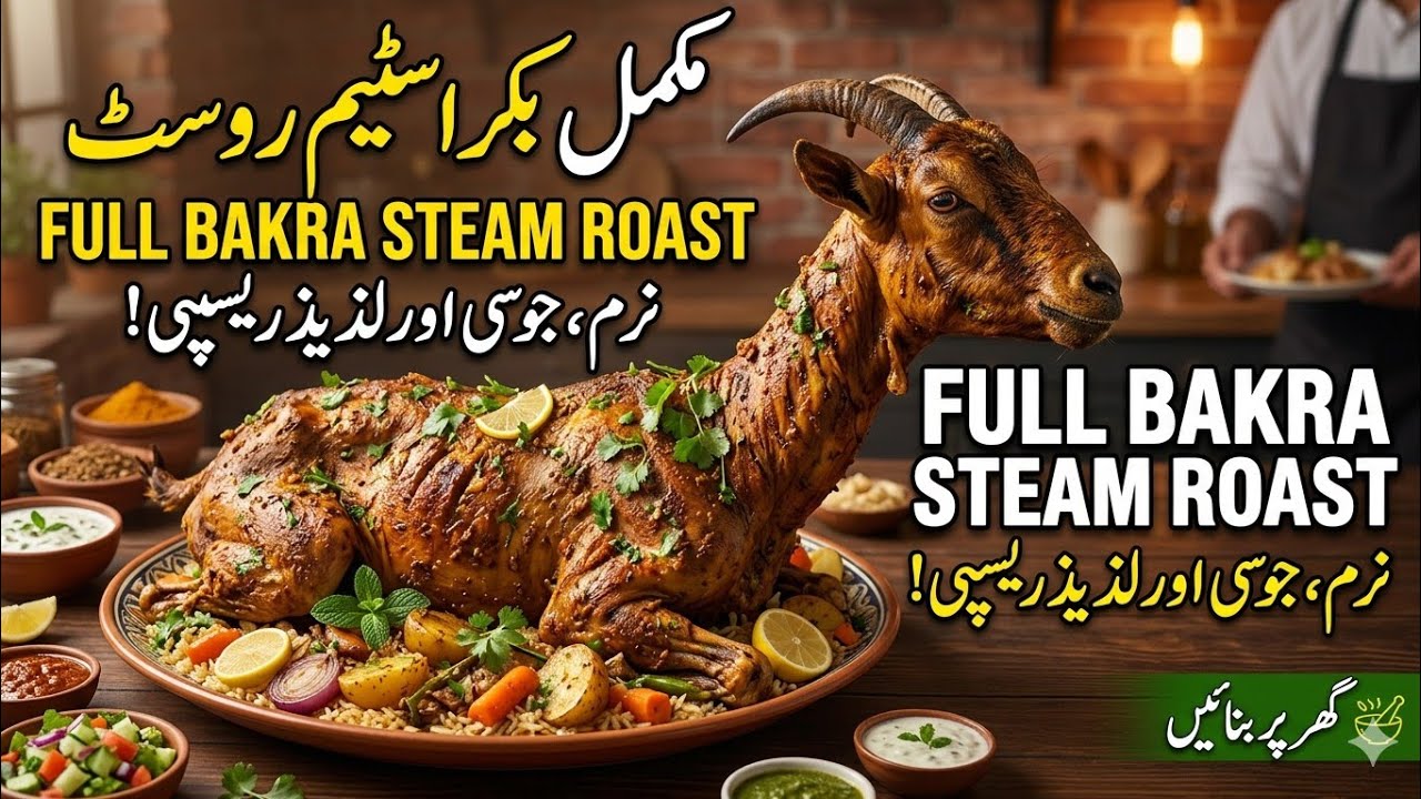 Full Goat Steam Roast 