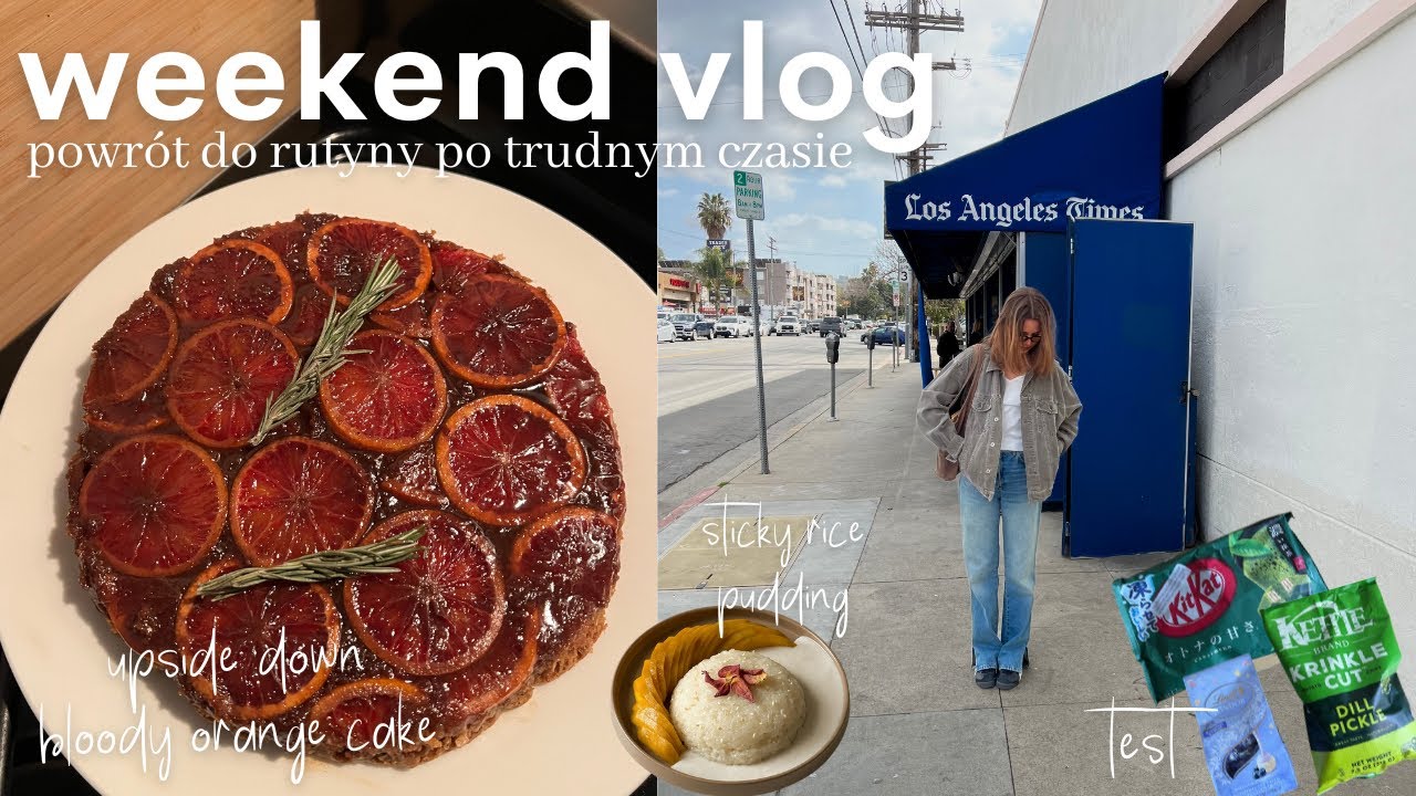 weekend vlog | terapia, wypalenie, zmiana kontentu na angielski & pieczenie 🥧🍊