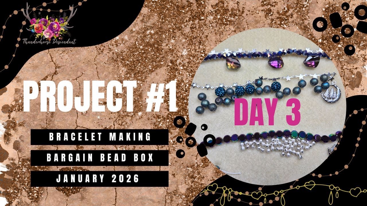 Bargain Bead Box Project Day 3 | Knotted Bracelet | Arctic Aurora
