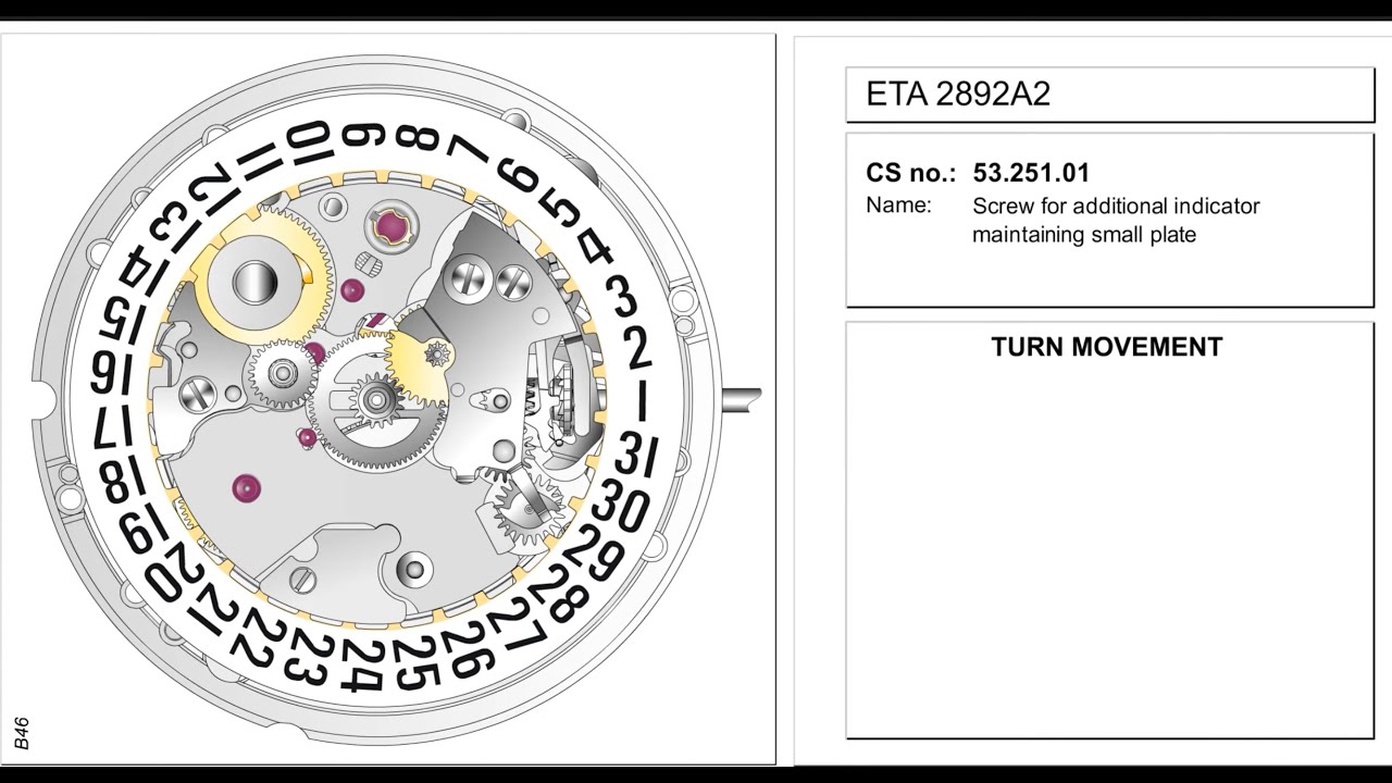Points on installing / assembling ETA2892 #ETA2892#movement
